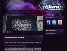 Tablet Screenshot of djlune.com